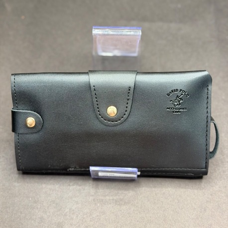 Çıtçıt Kapamalı Uzun Kadın Cüzdan – Siyah