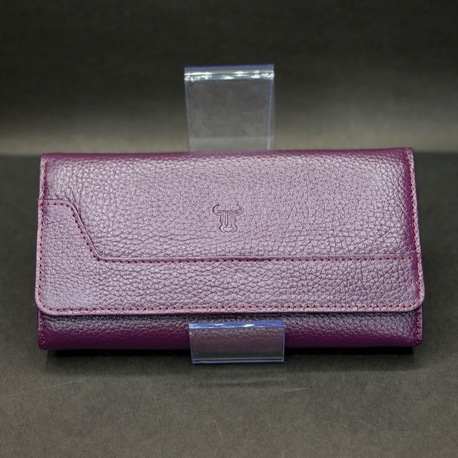 Mürdüm Renk Kapaklı Kadın Cüzdan