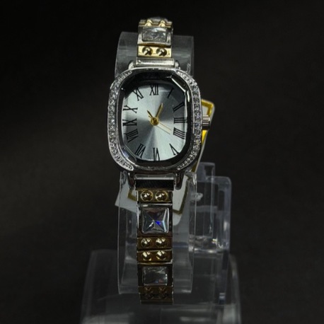 Roma Rakamlı Taş Çerçeveli Metal Saat