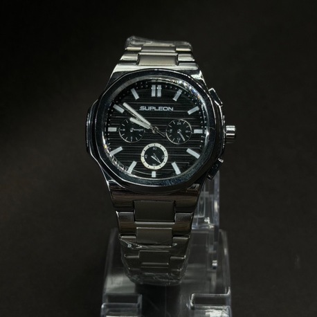 Siyah Kadranlı Çok Fonksiyonlu Analog Kol Saati