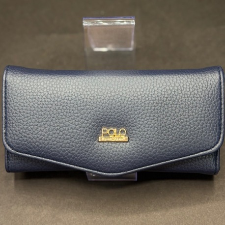 Dokulu Yüzeyli Lacivert Kadın Cüzdan