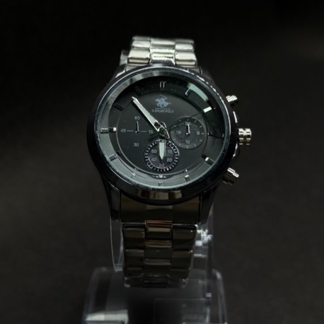 Siyah Kadranlı Metal Kordon Spor-Klasik Erkek Kol Saati