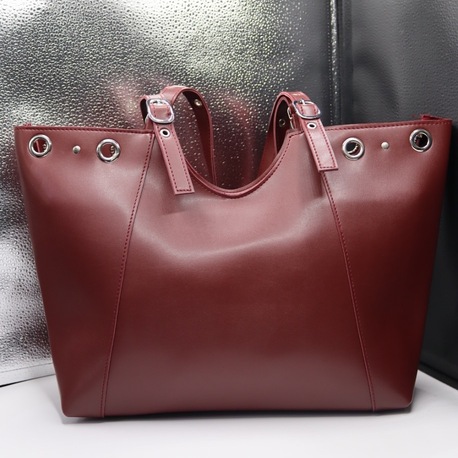 Geniş Formlu Sade Bordo Kadın Çanta