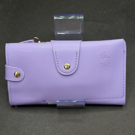 Çıtçıt Kapamalı Uzun Kadın Cüzdan – Lila