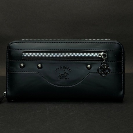 Siyah Kadın Cüzdan – Ön Cepli Fermuarlı