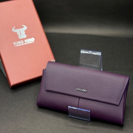Kadın Uzun Cüzdan – Koyu Mor (Mürdüm Tonu)
