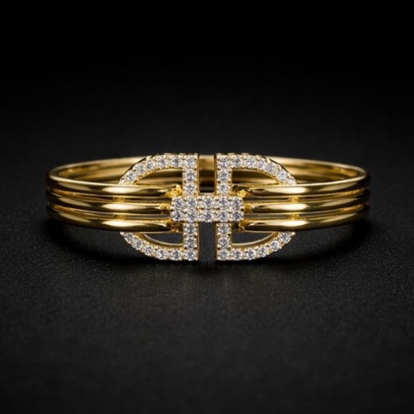 Işıltılı Amblem Tasarım Altın Renk Yüzük