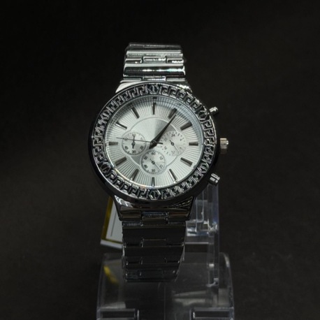 Klasik Çizgili Gümüş Kasa Erkek Kol Saati