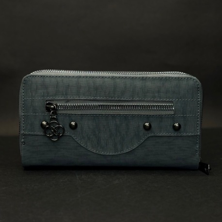 Füme Renk Ön Fermuarlı Kadın Cüzdan