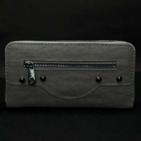 Antrasit Kadın Cüzdan – Ön Cepli Fermuarlı