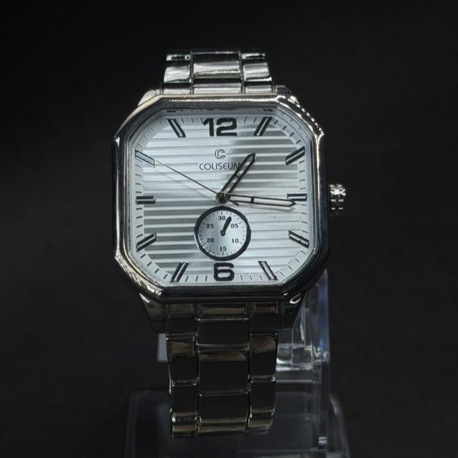 Retro Tasarımlı Gümüş Renk Metal Kordon Saat